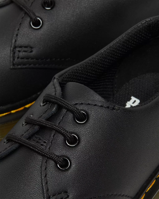 Dr. Martens apavi bērni melns mīksts t junior 1461 softy t ādas apavi LHJP427