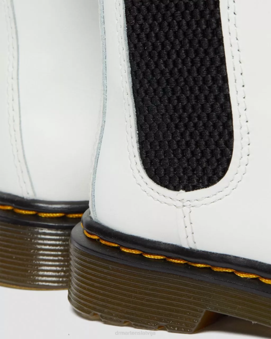 Dr. Martens apavi bērni baltais romārijs toddler 2976 ādas Chelsea zābaki LHJP410