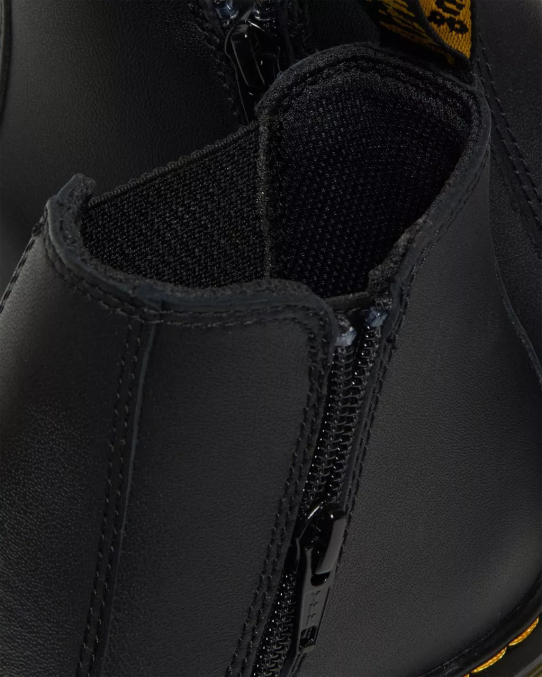 Dr. Martens apavi bērni melns mīksts t jauniešu 2976 softy t ādas chelsea zābaki LHJP459