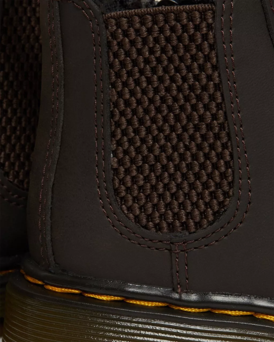 Dr. Martens apavi bērni tumši brūns savvaļas zirgu lamperis toddler 2976 wildhorse ādas Chelsea zābaki LHJP402