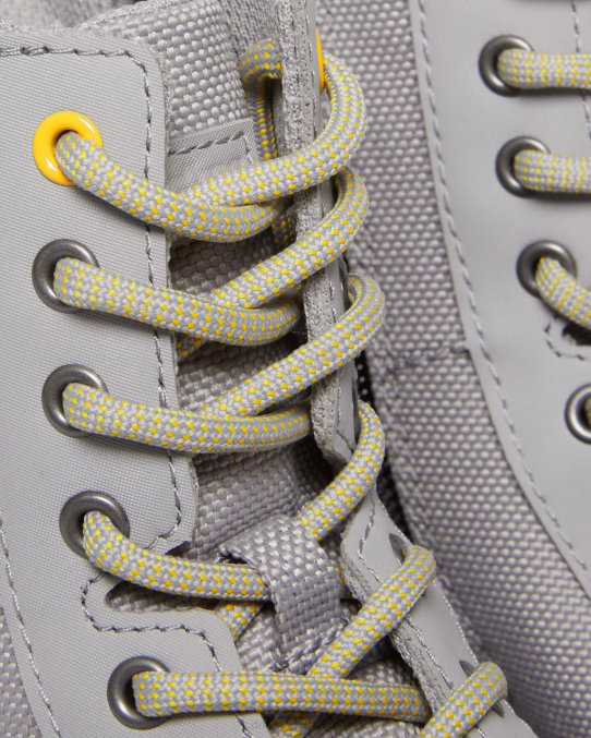 Dr. Martens apavi bērni vidēji pelēks, īpaši izturīgs un gumijots junioru ķemmes īpaši izturīgi ikdienas zābaki LHJP442