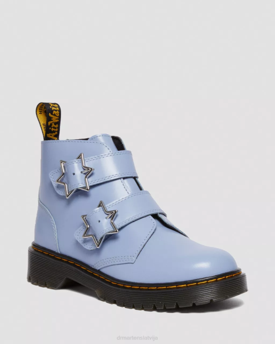 Dr. Martens apavi bērni zen zils lissome jauniešu devon bex ādas puszābaki LHJP466