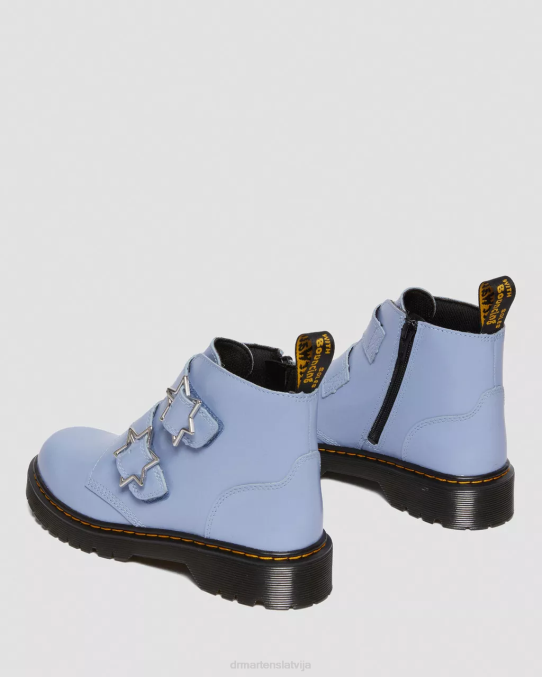 Dr. Martens apavi bērni zen zils lissome jauniešu devon bex ādas puszābaki LHJP466