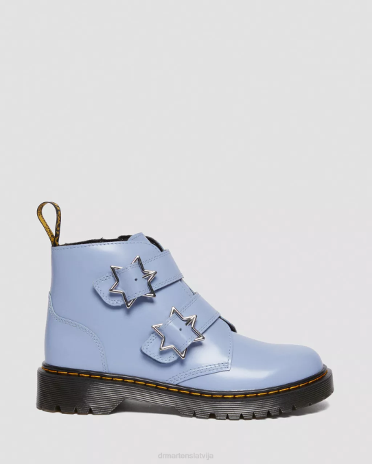 Dr. Martens apavi bērni zen zils lissome jauniešu devon bex ādas puszābaki LHJP466