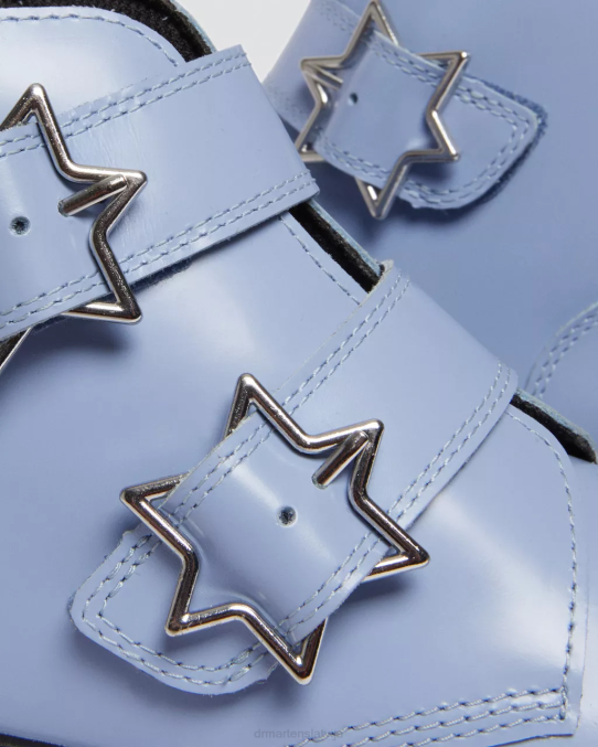 Dr. Martens apavi bērni zen zils lissome jauniešu devon bex ādas puszābaki LHJP466