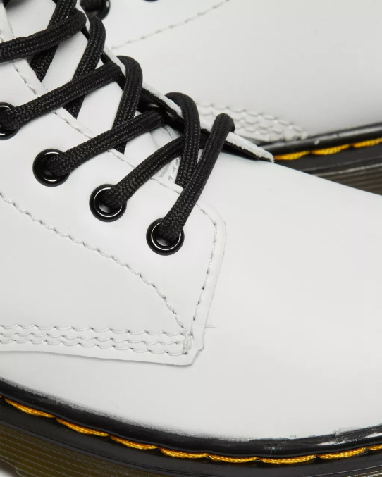 Dr. Martens apavi bērni baltais romārijs junior 1460 ādas šņorzābaki LHJP434