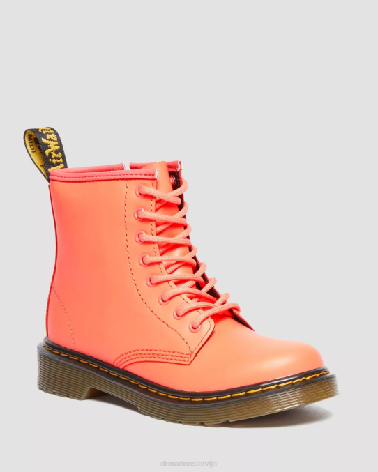 Dr. Martens apavi bērni koraļļu softy t junior 1460 softy t ādas šņorzābaki LHJP445
