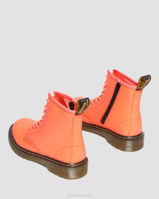 Dr. Martens apavi bērni koraļļu softy t junior 1460 softy t ādas šņorzābaki LHJP445