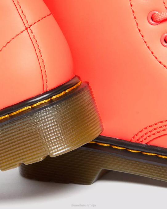 Dr. Martens apavi bērni koraļļu softy t junior 1460 softy t ādas šņorzābaki LHJP445