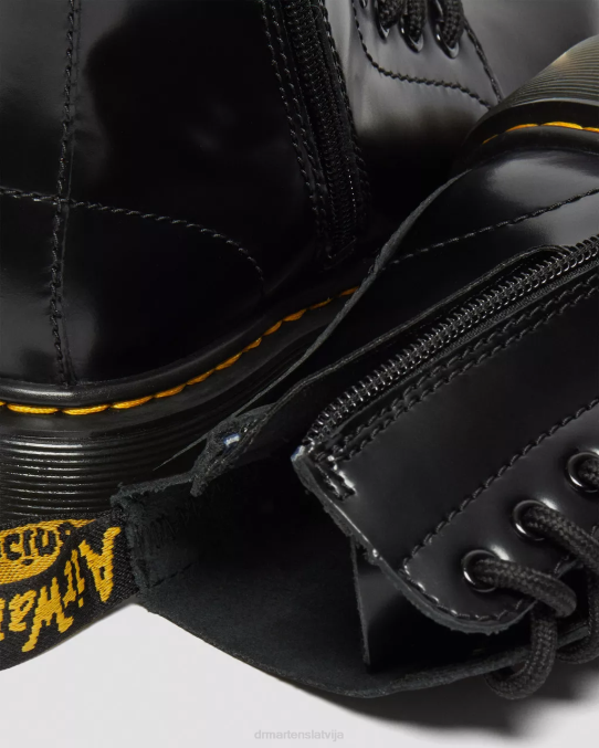 Dr. Martens apavi bērni melns lissome junior 1460 pascal bex ādas šņorzābaki LHJP438
