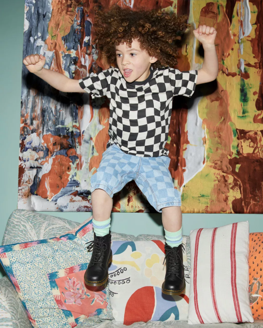 Dr. Martens apavi bērni melns mīksts t junior 1460 softy t ādas šņorzābaki LHJP424