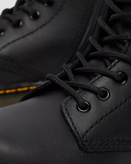 Dr. Martens apavi bērni melns mīksts t junior 1460 softy t ādas šņorzābaki LHJP424