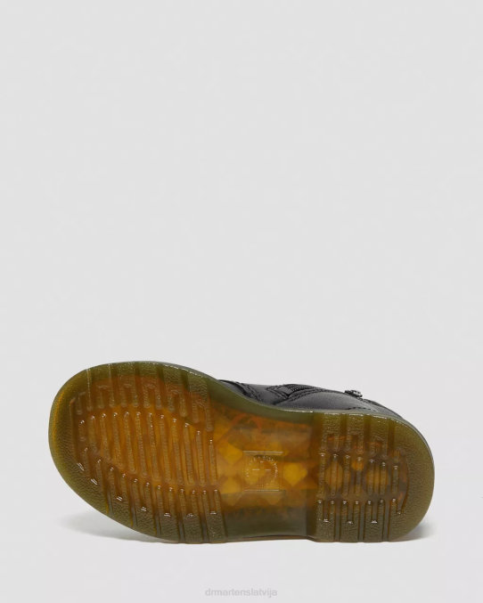 Dr. Martens apavi bērni melns mīksts t toddler 1460 softy t ādas šņorzābaki LHJP401