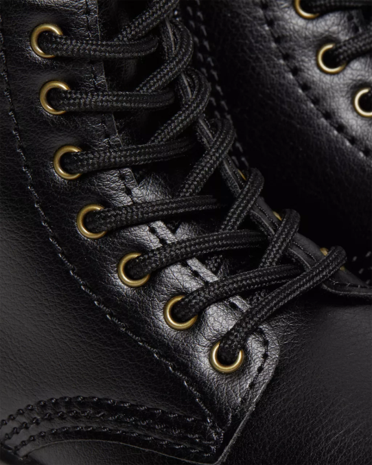 Dr. Martens apavi bērni melns vegānu toddler 1460 šņorzābaki LHJP406