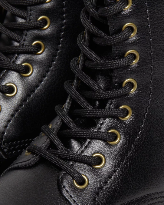 Dr. Martens apavi bērni melns vegan junior 1460 šņorzābaki LHJP436