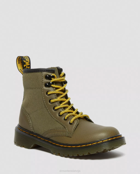 Dr. Martens apavi bērni olvie junior 1460 paneļa ādas šņorzābaki LHJP444