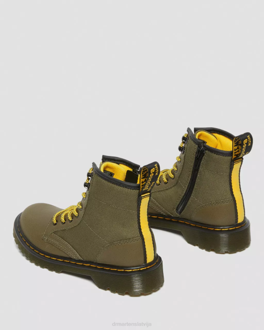 Dr. Martens apavi bērni olvie junior 1460 paneļa ādas šņorzābaki LHJP444