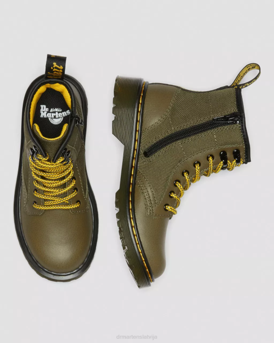 Dr. Martens apavi bērni olvie junior 1460 paneļa ādas šņorzābaki LHJP444
