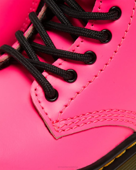 Dr. Martens apavi bērni rozā softy t toddler 1460 softy t ādas šņorzābaki LHJP423