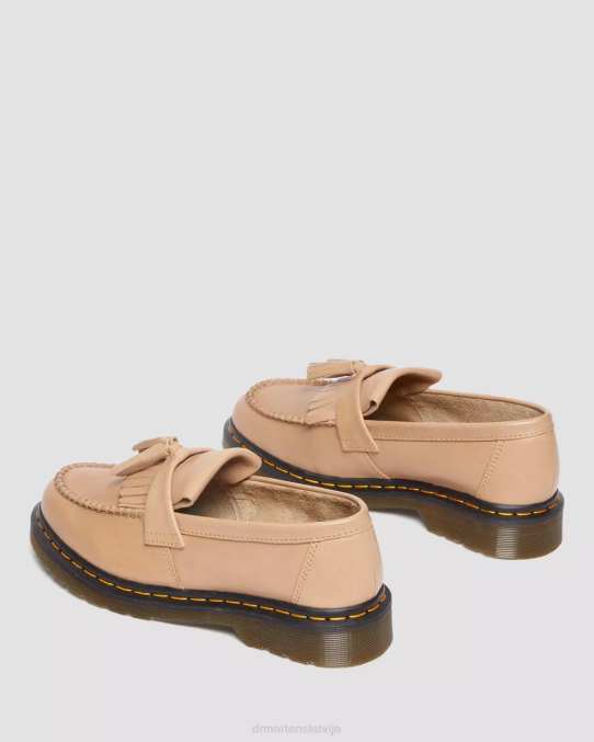 Dr. Martens apavi sievietes bēša carrara adrian carrara ādas pušķu loafers LHJP381