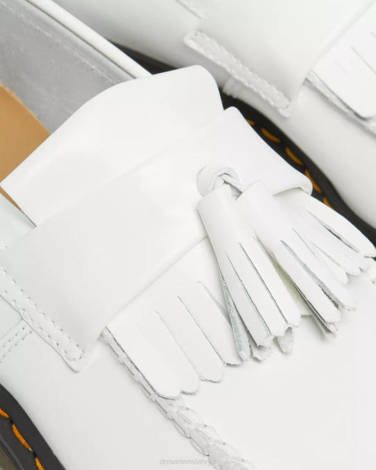 Dr. Martens apavi sievietes gluda adrian dzeltenā dūriena ādas pušķu klaipi LHJP378