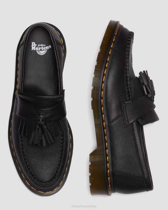 Dr. Martens apavi sievietes melnā Virdžīnija adrian virginia ādas pušķu loafers LHJP375