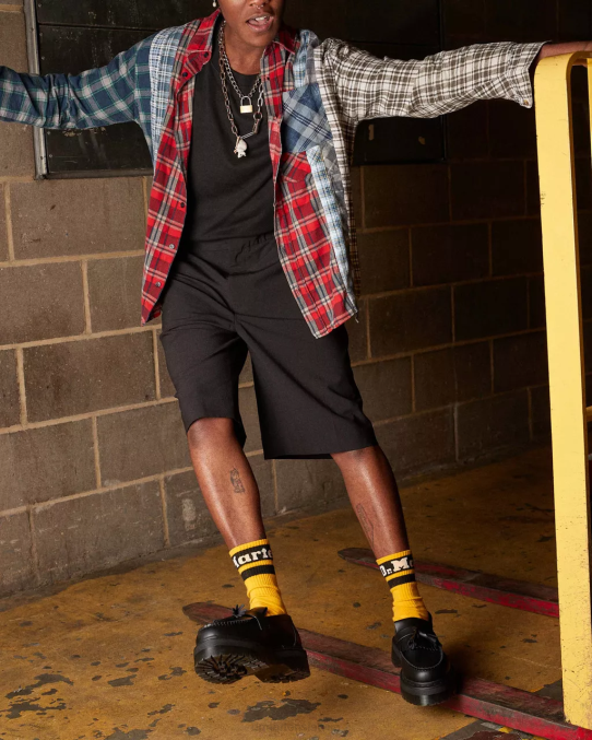 Dr. Martens apavi sievietes melnais felikss noberzt vegāns adrian felix platformas pušķu loafers LHJP221