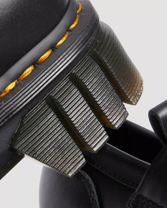 Dr. Martens apavi sievietes melns nappa lux audrick nappa lux platformas loafers LHJP369