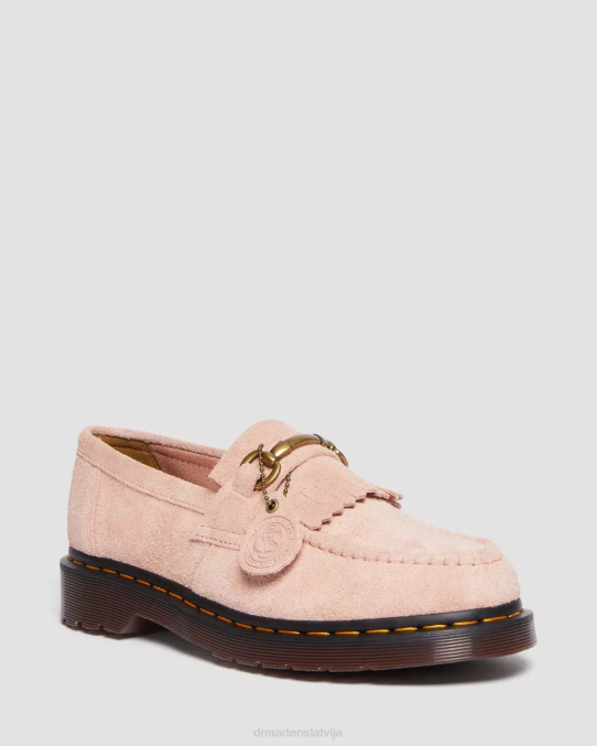 Dr. Martens apavi sievietes persiku bēša tuksneša oāzes zamšāda adrian snaffle desert oasis zamšādas loafers LHJP383