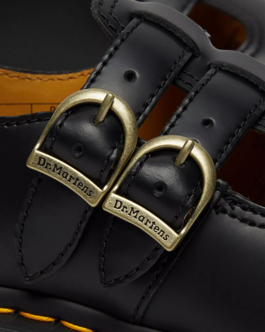 Dr. Martens apavi sievietes melna gluda 8065 gludas ādas Mary Jane kurpes LHJP337