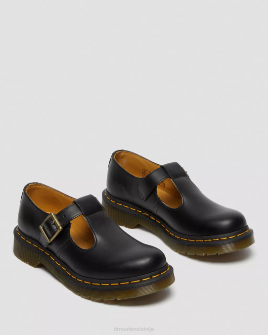 Dr. Martens apavi sievietes melna gluda polley gluda āda Mary Janes LHJP335