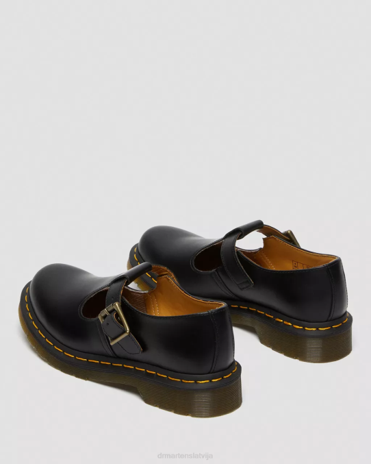Dr. Martens apavi sievietes melna gluda polley gluda āda Mary Janes LHJP335