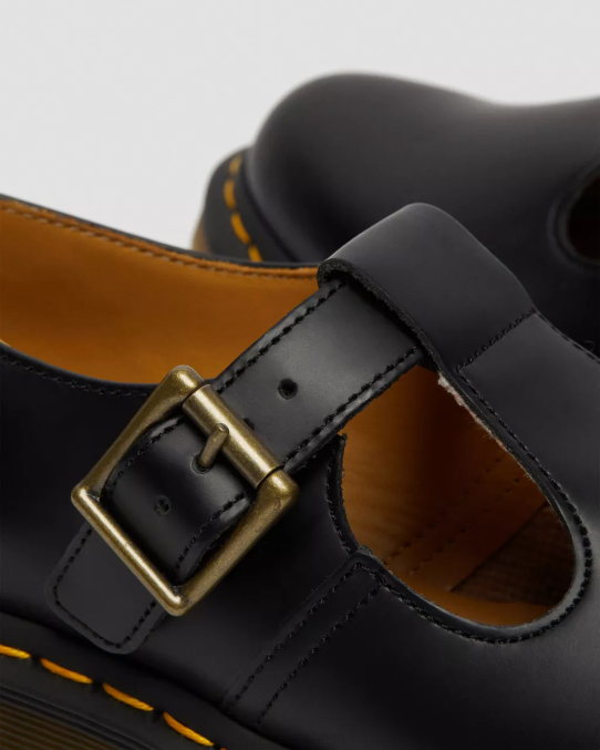 Dr. Martens apavi sievietes melna gluda polley gluda āda Mary Janes LHJP335