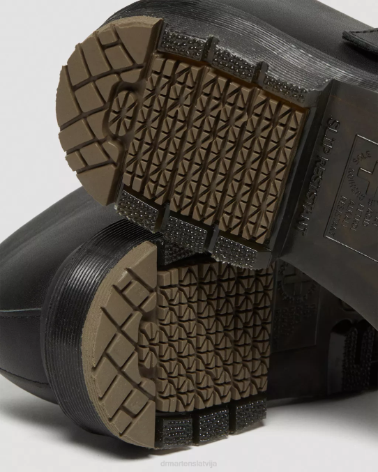 Dr. Martens apavi sievietes melna rūpnieciskā pilngraudu polley neslīdoši Mary Jane kurpes LHJP340