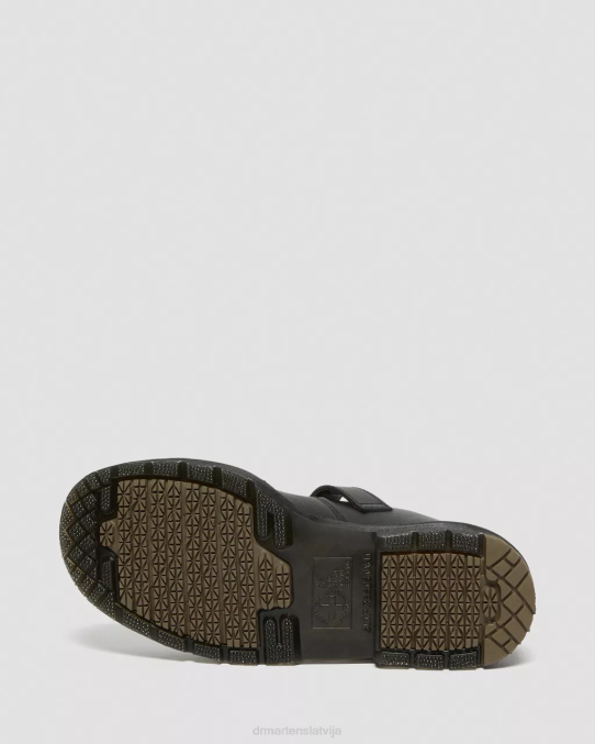 Dr. Martens apavi sievietes melna rūpnieciskā pilngraudu polley neslīdoši Mary Jane kurpes LHJP340