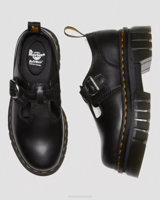 Dr. Martens apavi sievietes melns nappa lux audrick nappa lux platformas Mary Jane kurpes LHJP228