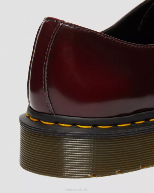 Dr. Martens apavi sievietes ķiršu sarkanā oksforda noberzt vegāniski 1461. gada oksfordas apavi LHJP311
