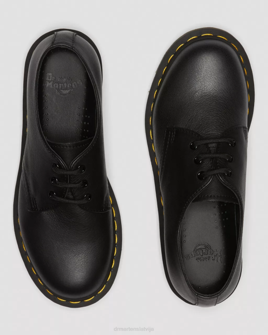 Dr. Martens apavi sievietes melnā Virdžīnija 1461 Virdžīnijas ādas oksfordas kurpes LHJP286