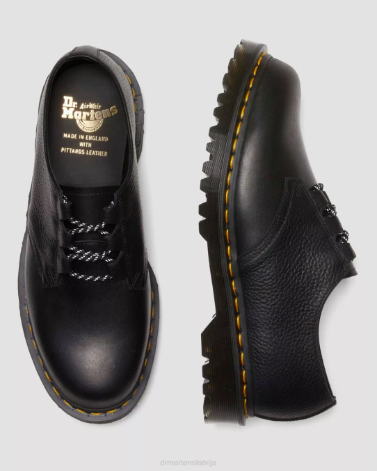 Dr. Martens apavi sievietes melnā secura un atacama 1461 ražots Anglijā ghillie ādas oksfordas LHJP316