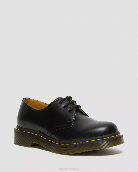 Dr. Martens apavi sievietes melna gluda 1461 gludas ādas oksfordas kurpes LHJP281