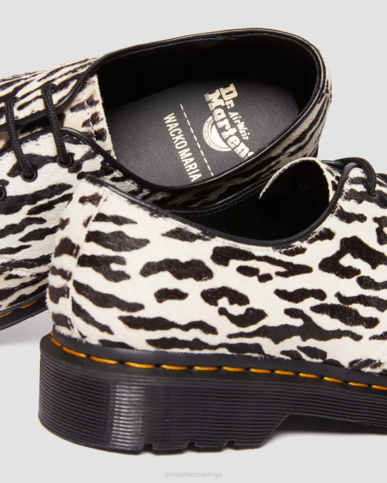 Dr. Martens apavi sievietes uz melnbaltiem matiem 1461 wacko maria oksfordas apavi LHJP293