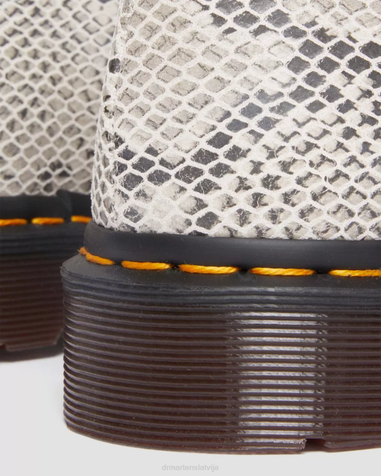 Dr. Martens apavi sievietes zamšāda ar smilšu un melnu pitona apdruku 2046. gada čūskas apdrukas zamšādas oksfordas kurpes LHJP315