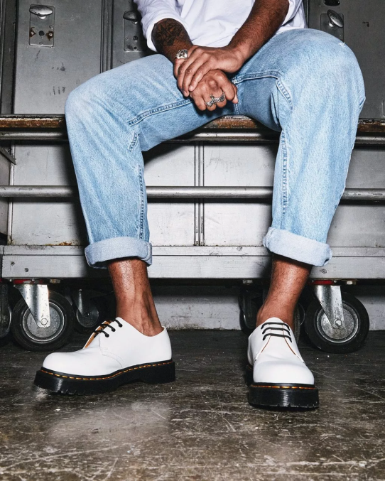 Dr. Martens apavi sievietes balta gluda 1461 bex gludas ādas oksfordas kurpes LHJP235