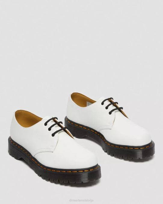 Dr. Martens apavi sievietes balta gluda 1461 bex gludas ādas oksfordas kurpes LHJP235
