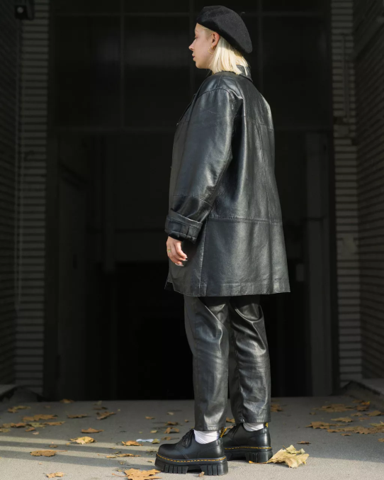 Dr. Martens apavi sievietes melns nappa lux audrick nappa ādas platformas kurpes LHJP217