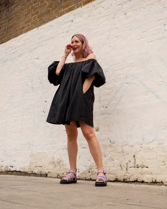 Dr. Martens apavi sievietes ceriņi pisa blaire pisa ādas siksnu sandales LHJP271