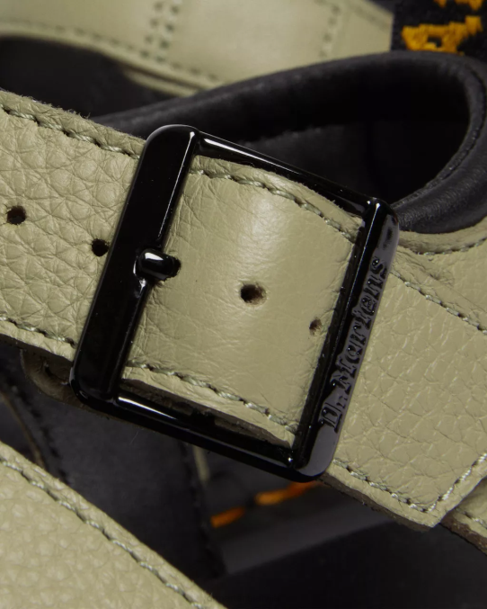 Dr. Martens apavi sievietes gaiši olīvu pisa blaire pisa ādas siksnu sandales LHJP261