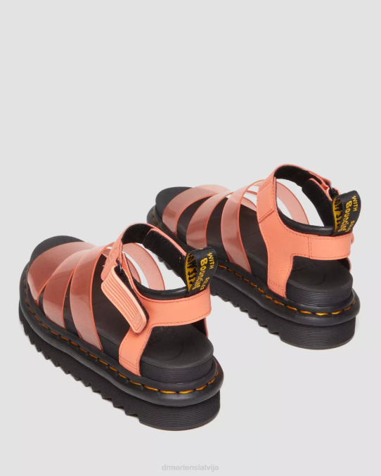 Dr. Martens apavi sievietes koraļļu pisa blaire jelly glitter strap sandales LHJP350