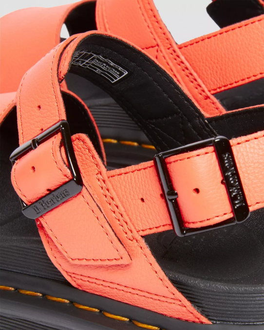 Dr. Martens apavi sievietes koraļļu pisa voss pisa ādas siksnu sandales LHJP276