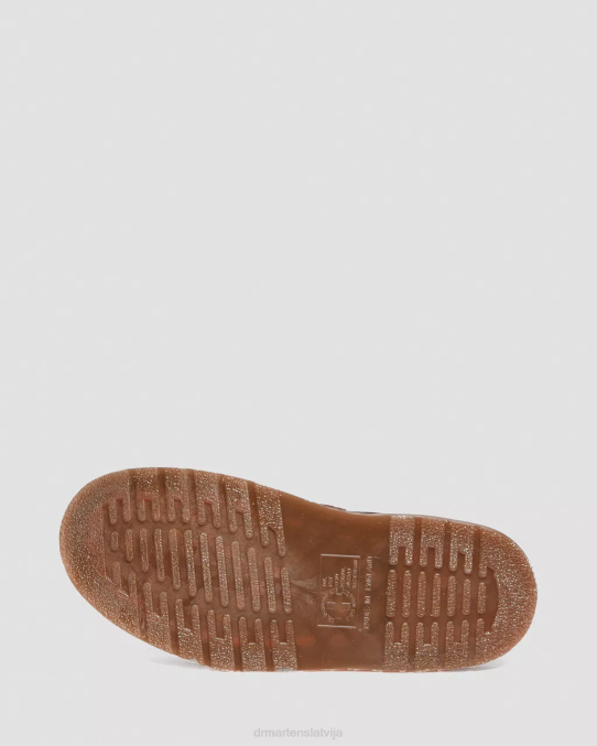 Dr. Martens apavi sievietes ocelot mati uz jorge izgatavots Anglijā matiem uz slingback mūļa LHJP346